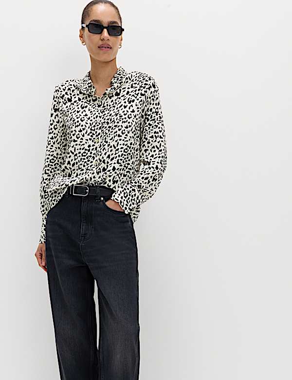 Printed Collared Shirt