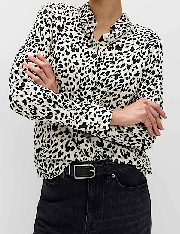 Printed Collared Shirt