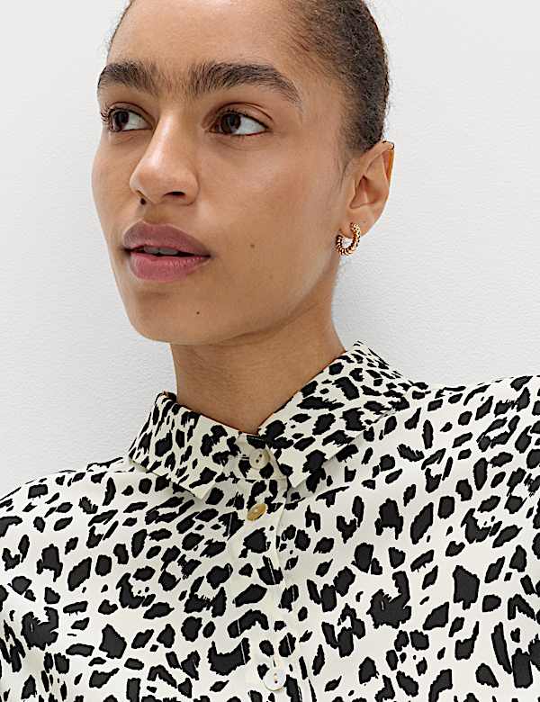 Printed Collared Shirt