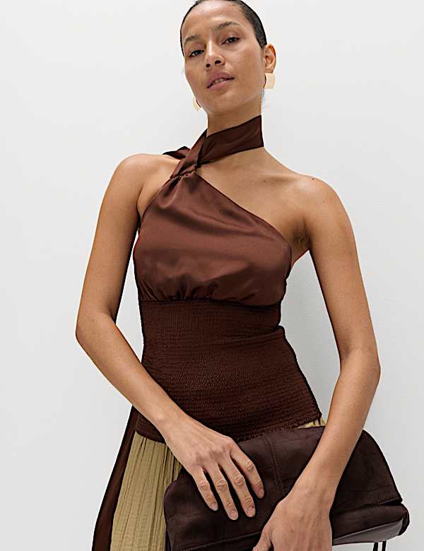 Scarf Neck Detail Top