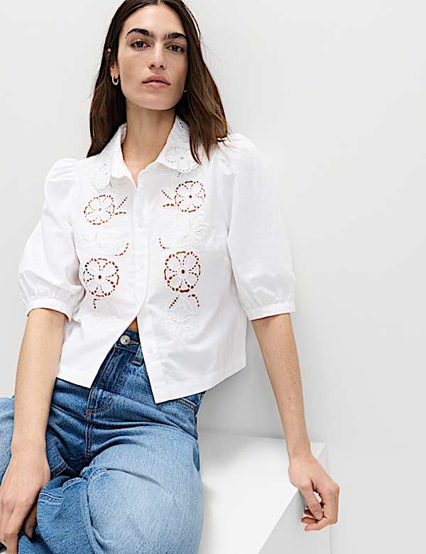 Cutwork Detail Shirt