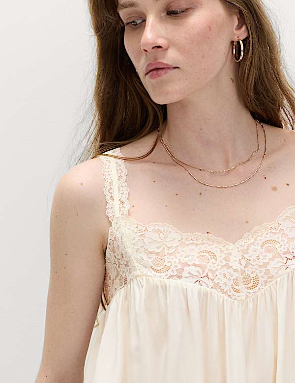 Lace Detail Cami Top - LU