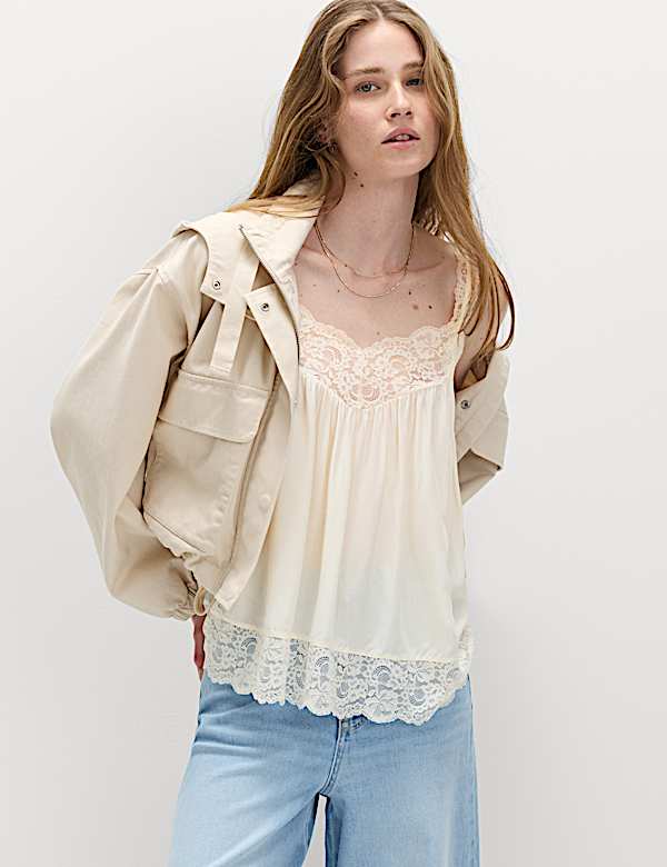 Lace Detail Cami Top - LU