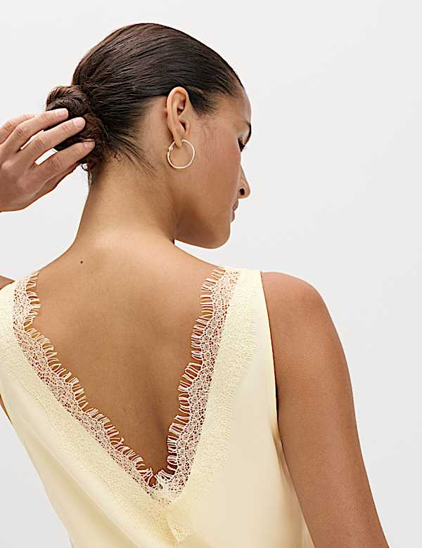 Lace Insert Cami Top - AU