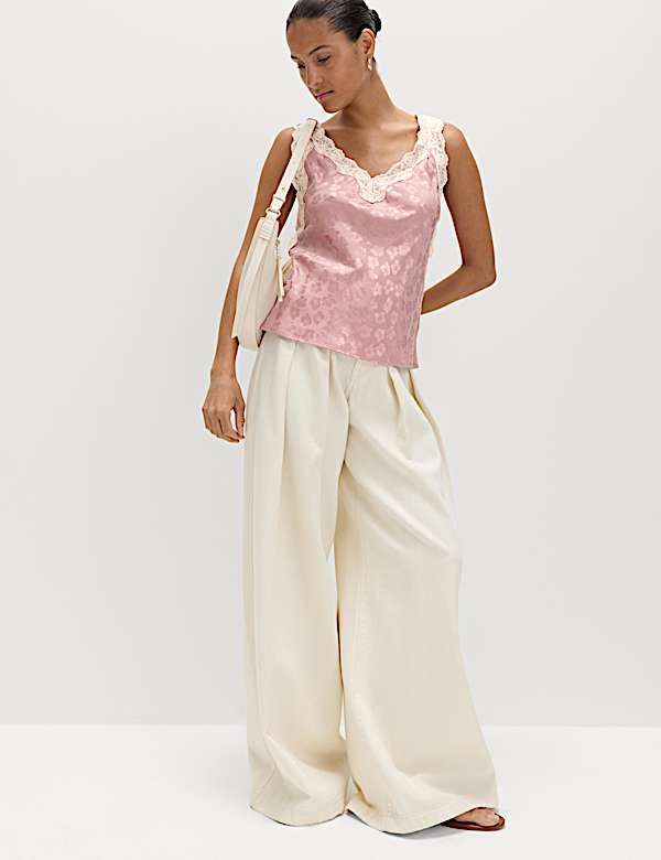 Jacquard Lace Cami Top - PT