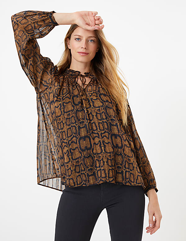 Animal Print Blouse
