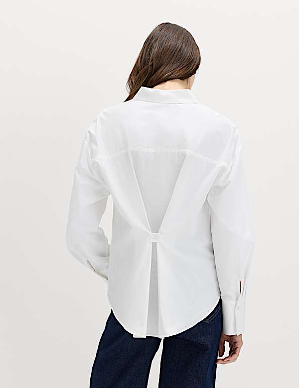 Pure Cotton Button Back Shirt - DK