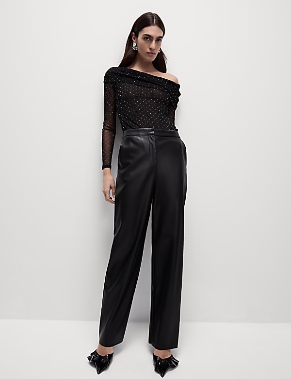 Embellished Off The Shoulder Bardot Top