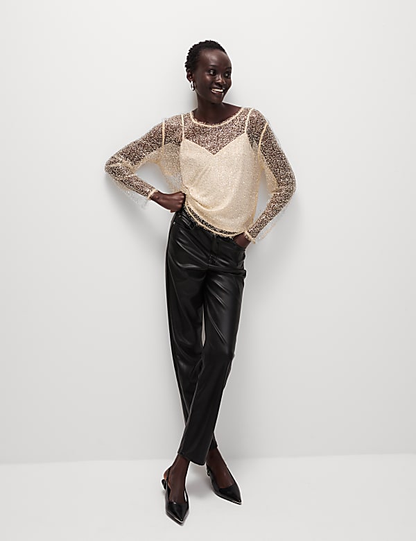 Sequin Regular Fit Top - IS