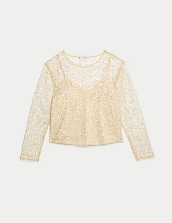 Sequin Regular Fit Top - IS