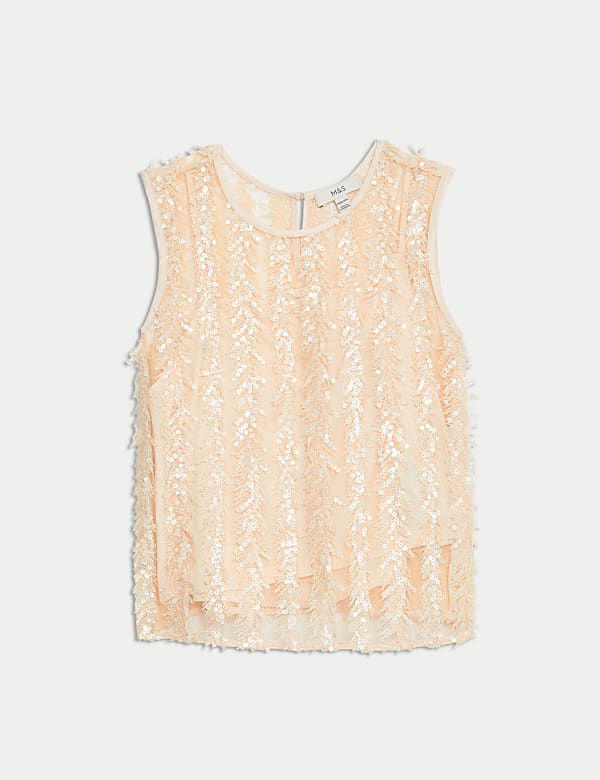 Halenka s flitry a peřím - CZ