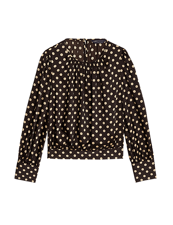 Sanctuary polka dot blouse deals