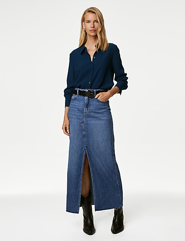 Embellished Collared Shirt - BE