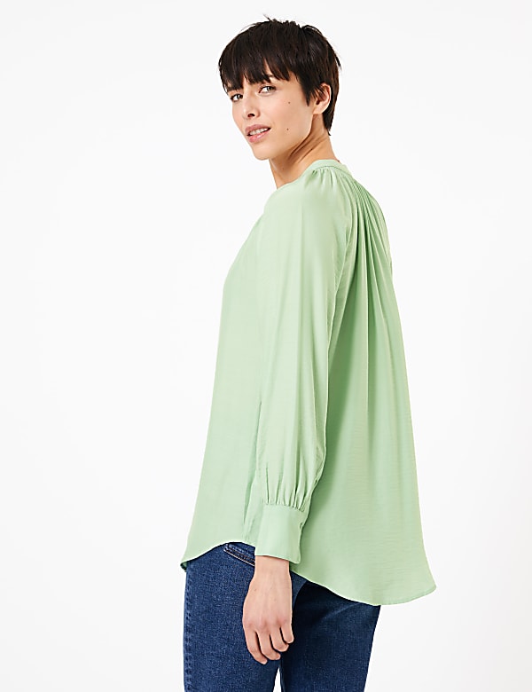 Smock Neck Longline Blouse