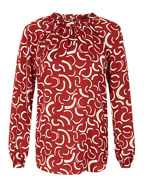 Satin Printed Blouse
