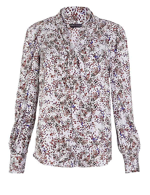Satin Printed Blouse
