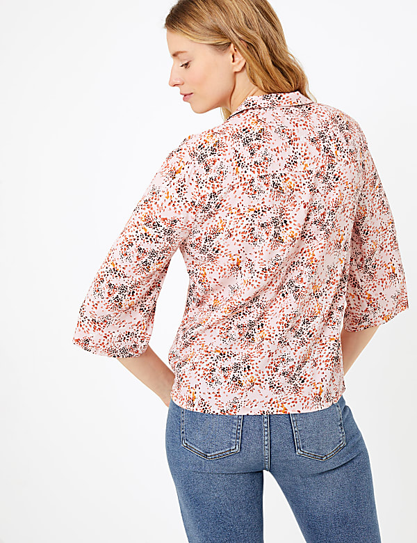 Printed 3/4 Sleeve Shirt