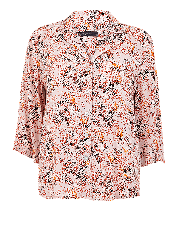 Printed 3/4 Sleeve Shirt