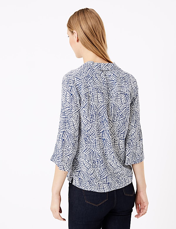 Printed Collared Neck Shirt