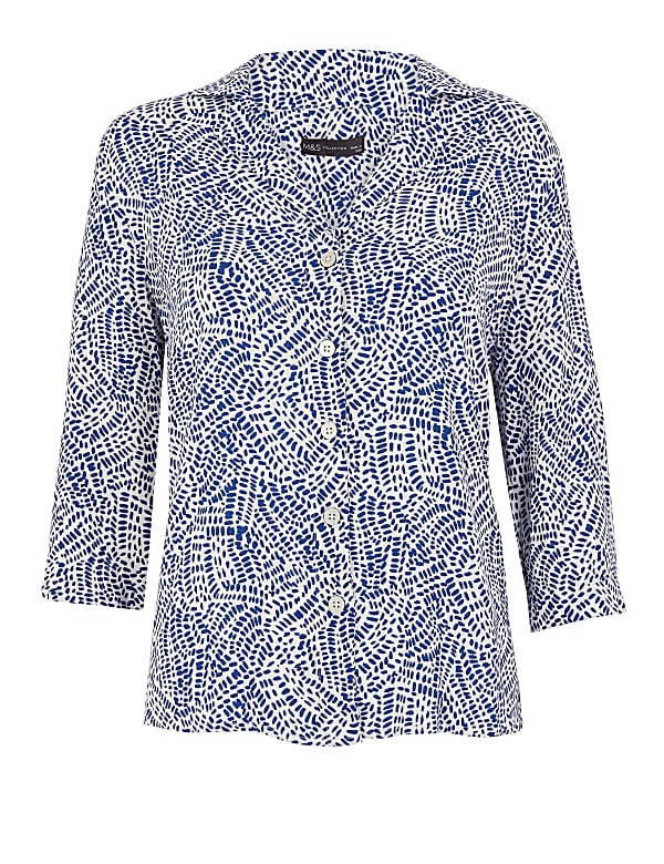 Printed Collared Neck Shirt