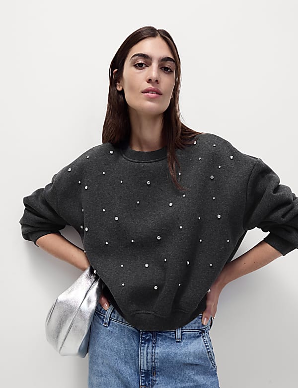 Embellished sweatshirts on sale