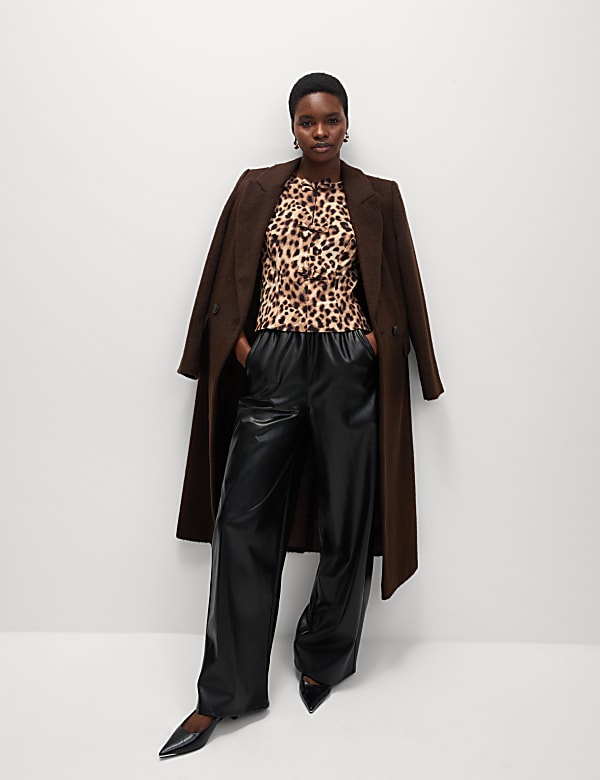 Animal Print Bow Detail Blouse - RO