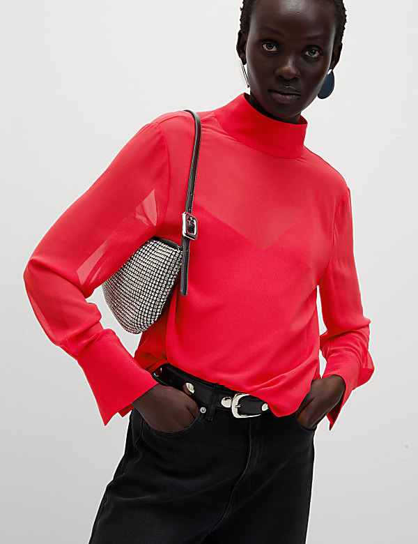 High Neck Blouse - FI