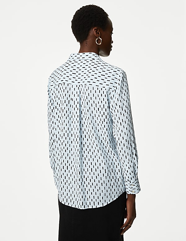 Printed Collared Shirt