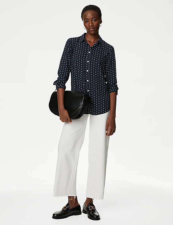 Printed Collared Shirt