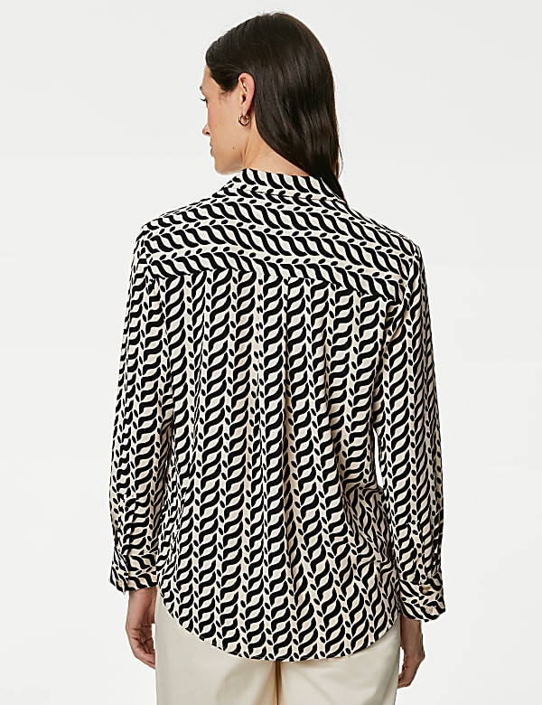 Printed Collared Shirt