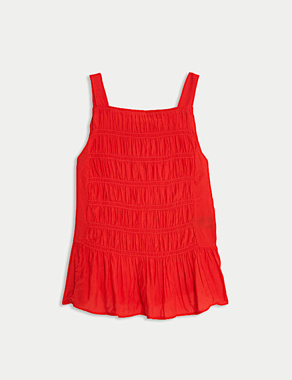 Textured Shirred Cami Top - IL