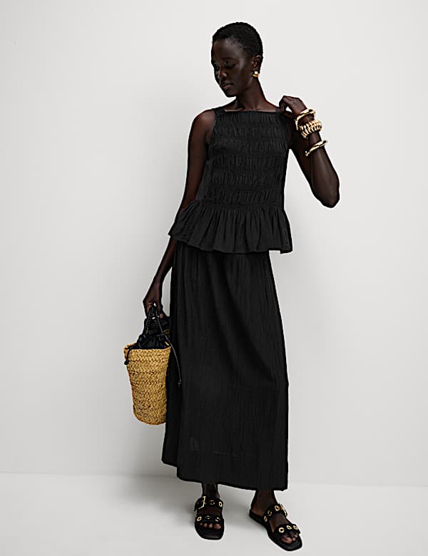 Textured Shirred Cami Top