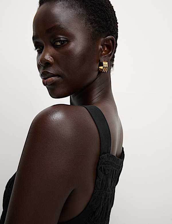 Textured Shirred Cami Top