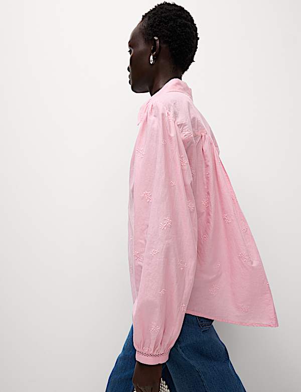 Pure Cotton Embroidered Western Shirt