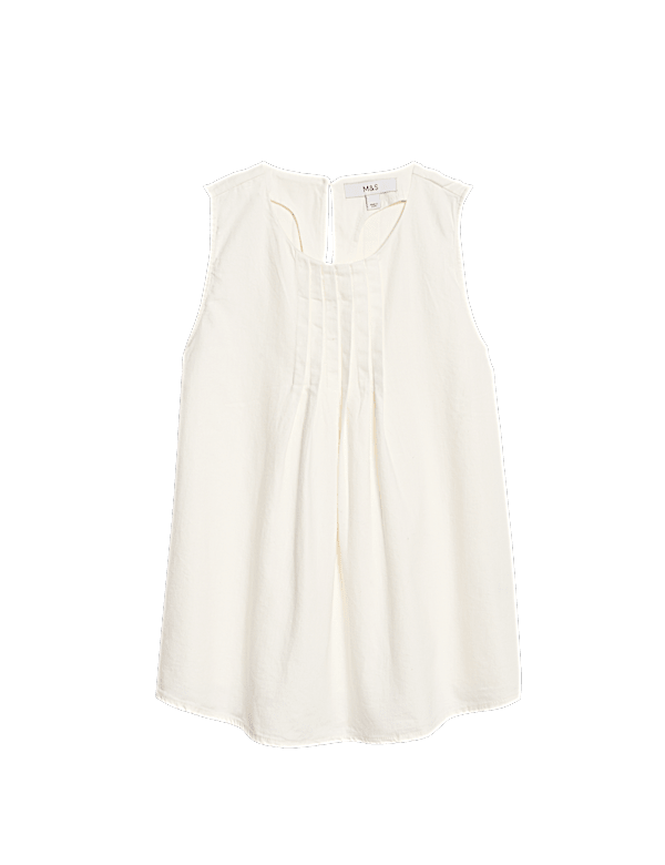 Pure Cotton Pintuck Cami Top