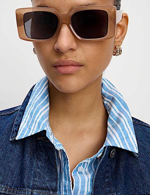 Pure Cotton Striped Collared Shirt