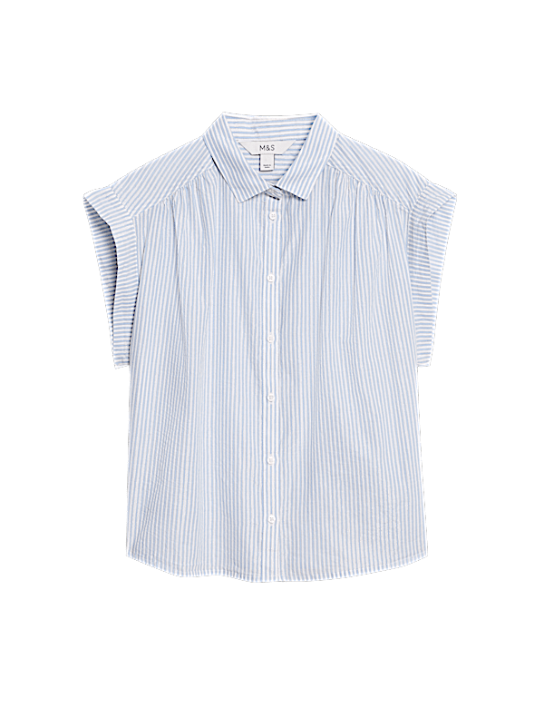 Cotton Rich Sparkly Striped Shirt