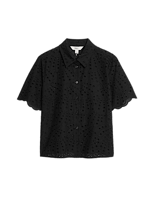 Pure Cotton Broderie Shirt
