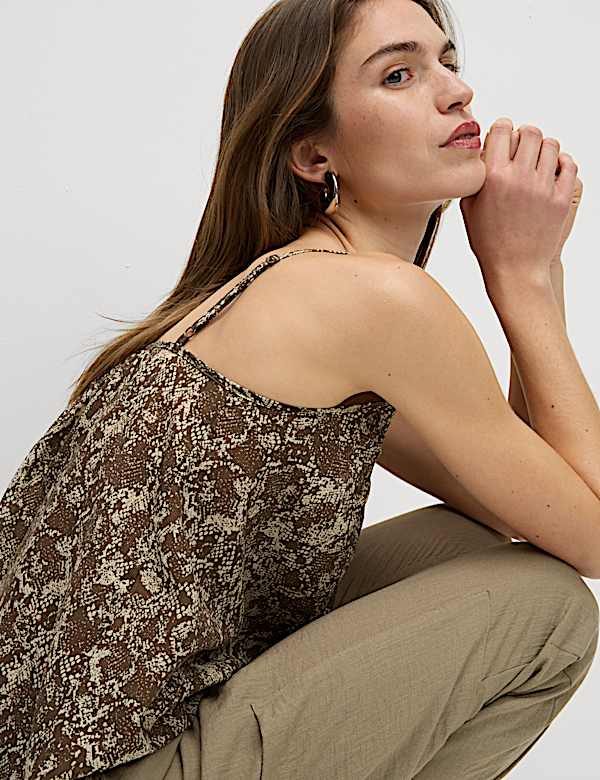 Caraco en lyocell imprim&eacute; - CA