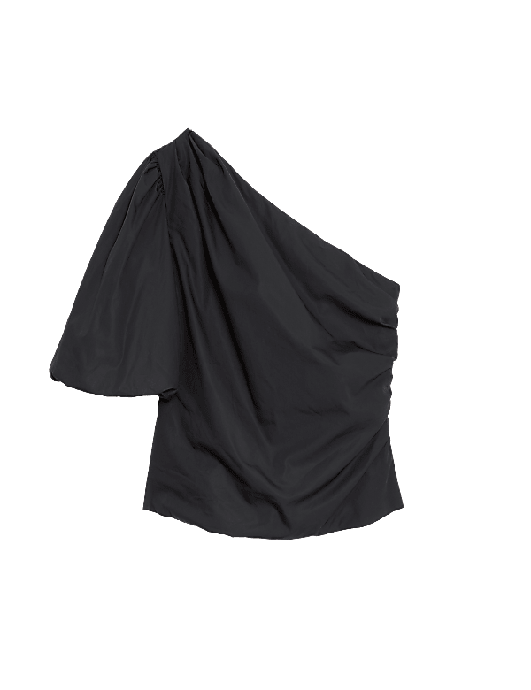 Pure Cotton One Shoulder Blouse