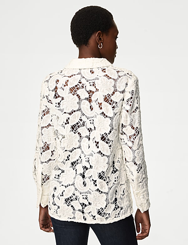 Pure Cotton Broderie Shirt