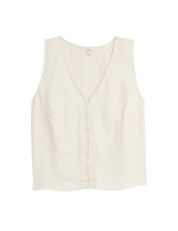 Satin Single Breasted Waistcoat