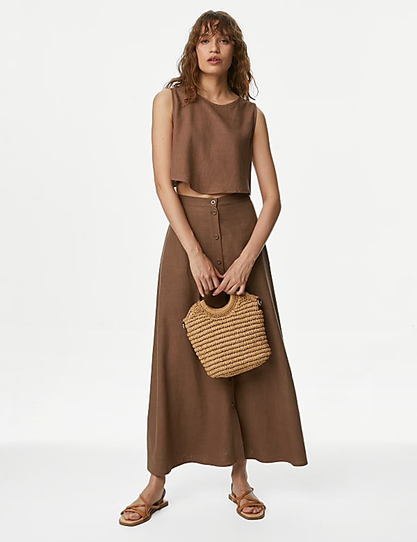 Linen Blend Cami Top