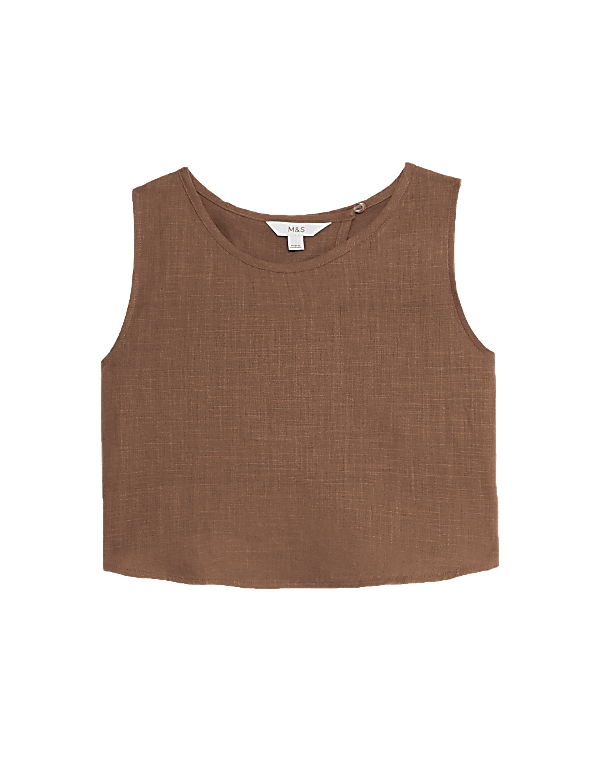 Linen Blend Cami Top