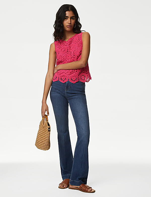 Cotton Rich Broderie Vest