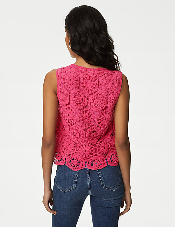 Cotton Rich Broderie Vest