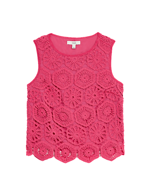 Cotton Rich Broderie Vest