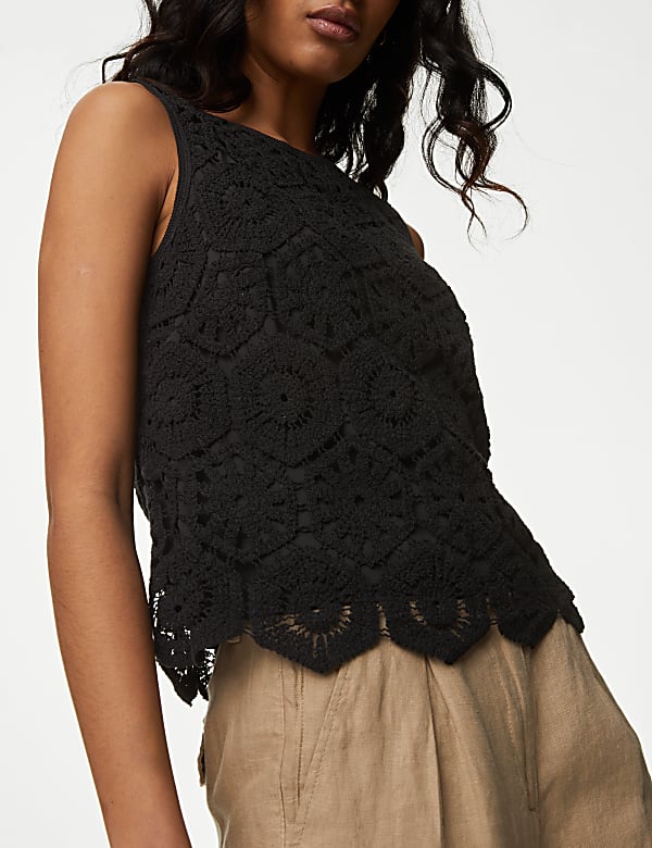 Cotton Rich Broderie Vest