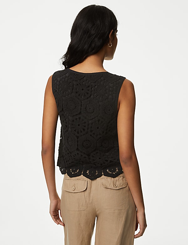 Cotton Rich Broderie Vest