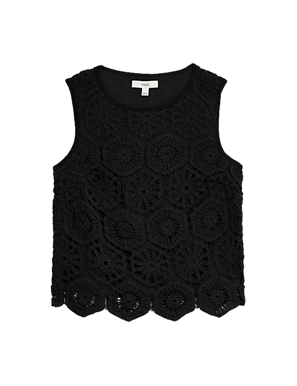 Cotton Rich Broderie Vest